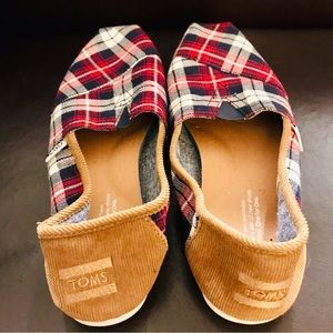 TOMS Plaid & Corduroy flats